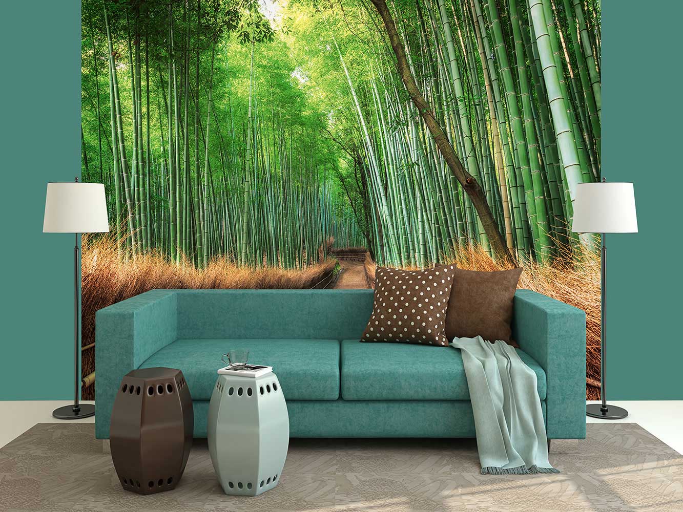 Fototapete Wohnzimmer kaufen online Bambus Bamboo Grove Kyoto WG