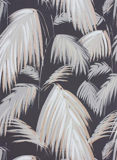 Tapete Palmenmuster: Palmen mit Blättern im Dschungel