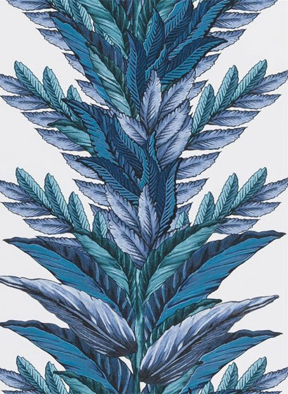 Tapete Palmenmuster Christian Lacroix: Palmen mit grünen Blättern, Palmenblätter grün im Dschungel