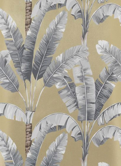 Tapete Palmenmuster Osborne Little: Palmen mit Blättern, Palmenblätter im Dschungel