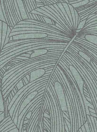 Tapete Palmenmuster Arte: Palmen mit grünen Blättern, Palmenblätter grün im Dschungel